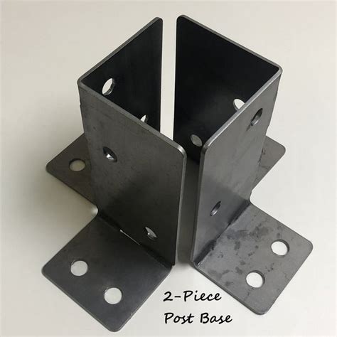 interior black metal post bracket bottom|metal brackets for wood posts.